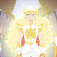 Glimmer, She-Ra, and Bow.
